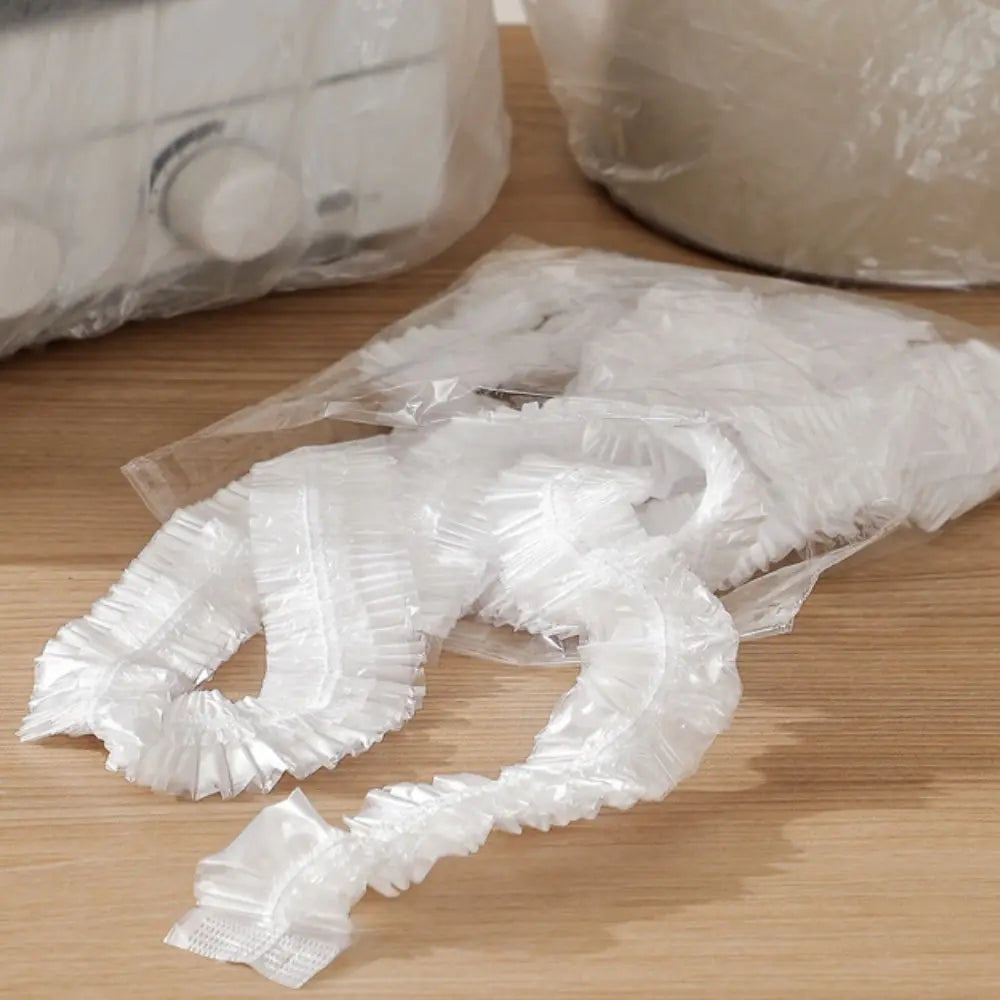 50pcs Disposable Plastic Wrap Cover Waterproof Protector Anti-Dust Cover