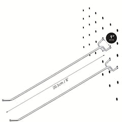 20pcs Heavy Duty Pegboard Hooks Kit for 2.5 Spaced Pegboards