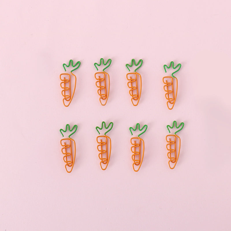 Colorful Fruit Carrot Paper Clip Large Crank Pin