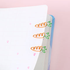 Colorful Fruit Carrot Paper Clip Large Crank Pin