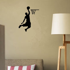 Cartoon Basketball Player Wall Sticker for Home and Car Decor