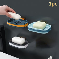 Non-slip Soap Holder Suction Cup Wall Mounted Soap Dish