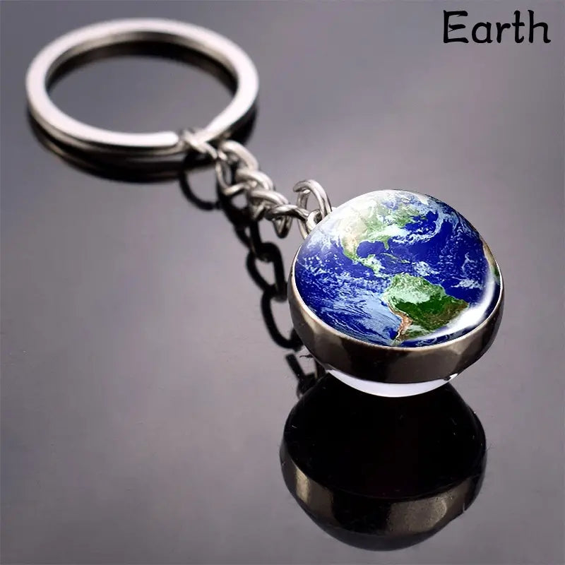 Solar System Key Chain Sun Earth Mars Jupiter Moon Saturn Birthday Gift