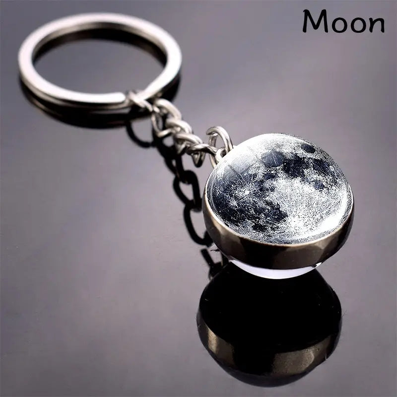 Solar System Key Chain Sun Earth Mars Jupiter Moon Saturn Birthday Gift
