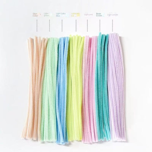 100pcs Zinc Bar Colorful Hair Strips DIY Children's Material Bag