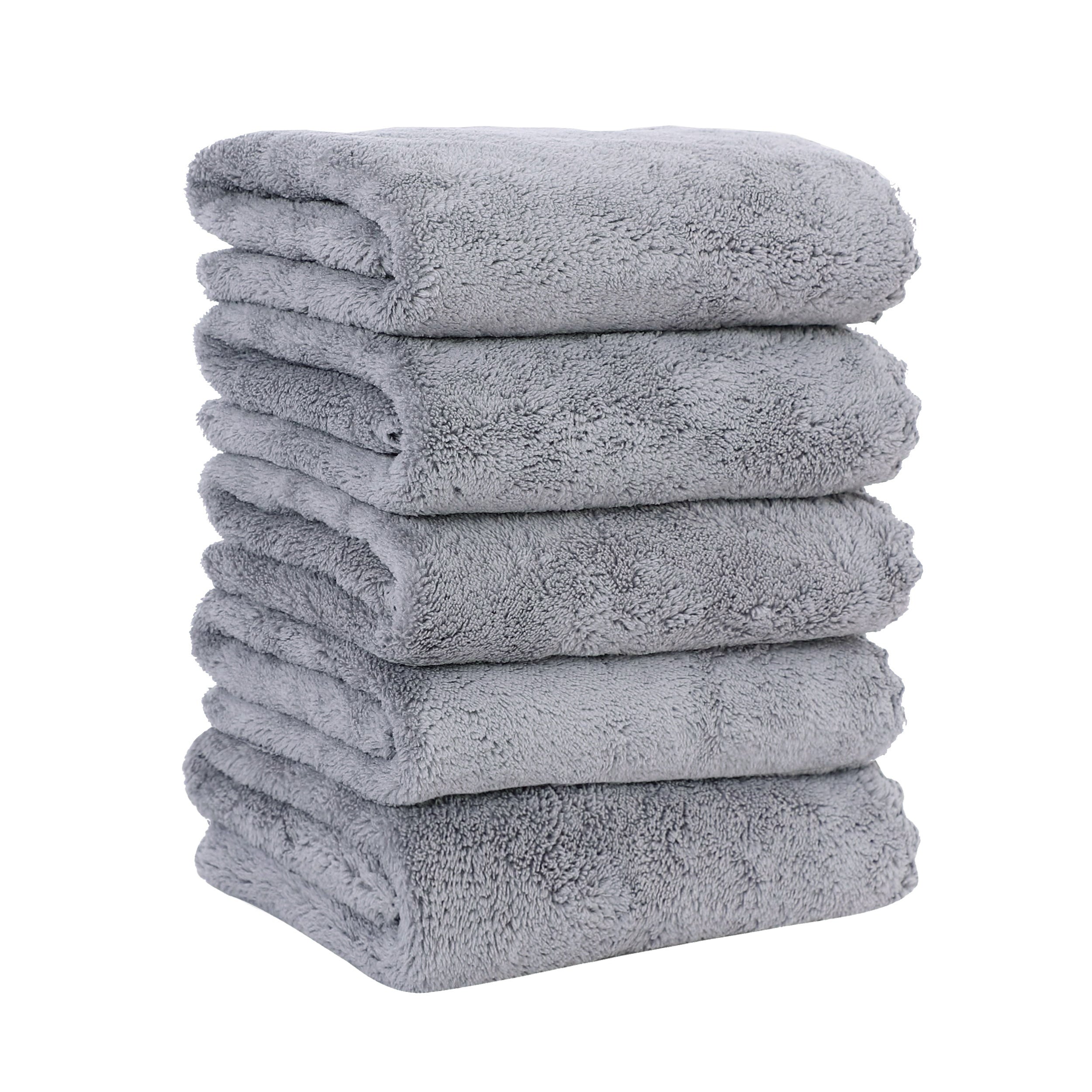 5pcs Soft Hand Towels Set for Bathroom, Highly Absorbent Towel
