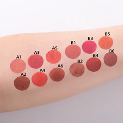 Waterproof Matte Velvet Lip Gloss Nude Brown Caramel Long-Lasting Smooth Finish