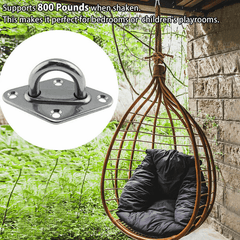 2pcs Stainless Steel Hammock Hanging Kit for Hammocks Swing Chair Yoga