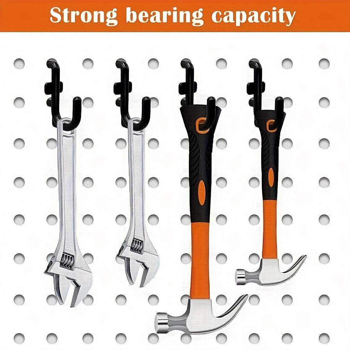 20pcs J Shape Peg Hook Organizer for Peg Board Durable