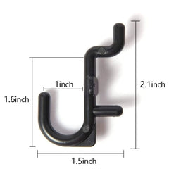 20pcs J Shape Peg Hook Organizer for Peg Board Durable