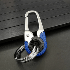 Heavy Duty Carabiner Keychain Stainless Steel Hooks
