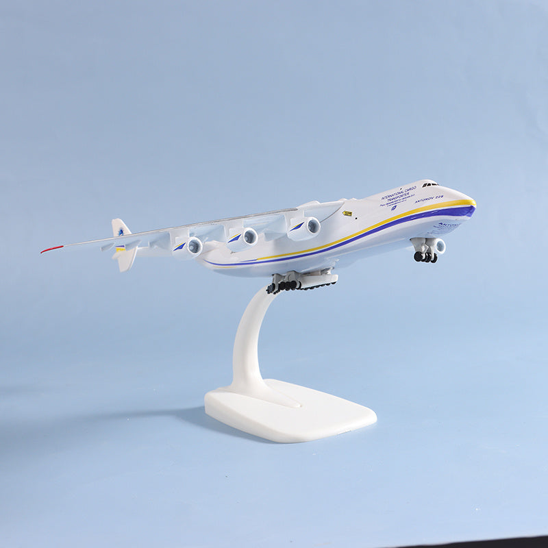 8in Alloy An 225 Aircraft Model Toy Ukraine Painted Mriya Display Model Plane