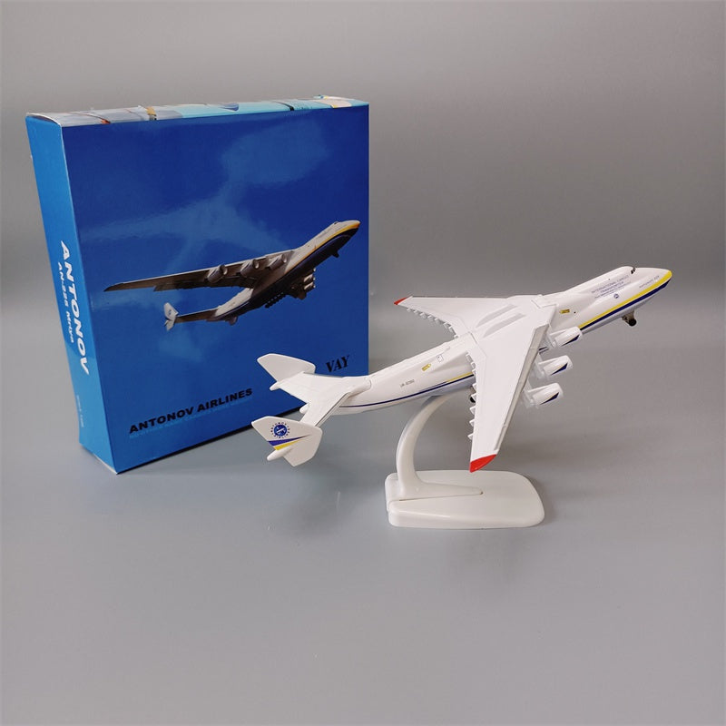 8in Alloy An 225 Aircraft Model Toy Ukraine Painted Mriya Display Model Plane