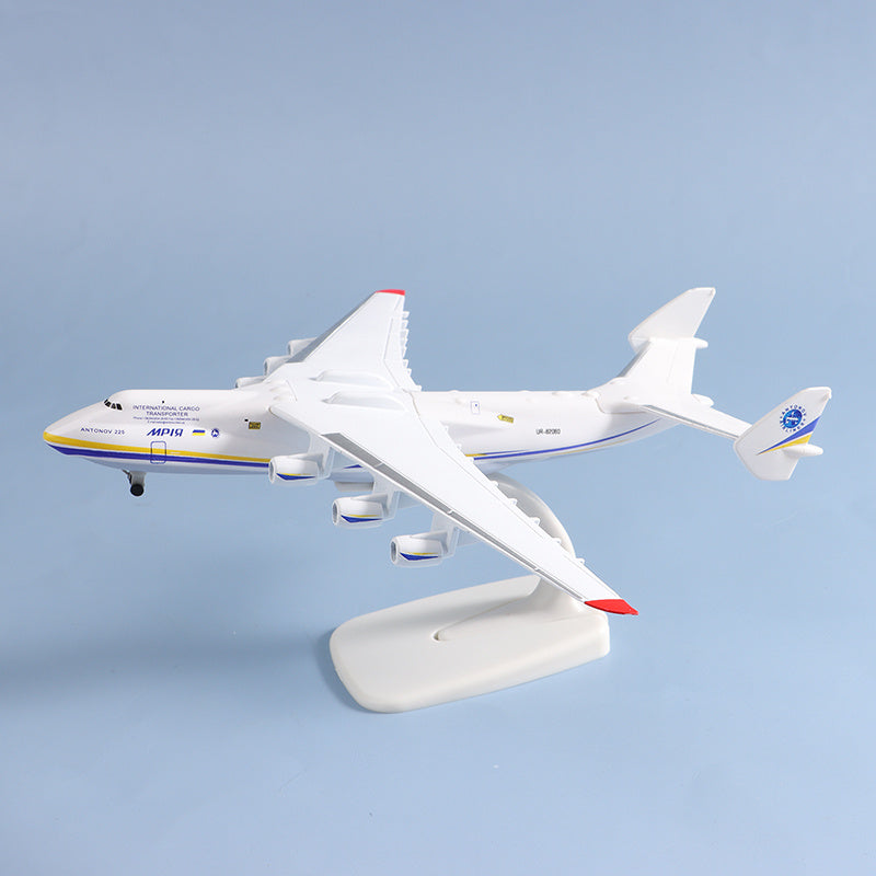 8in Alloy An 225 Aircraft Model Toy Ukraine Painted Mriya Display Model Plane