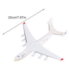 8in Alloy An 225 Aircraft Model Toy Ukraine Painted Mriya Display Model Plane