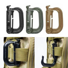 D Shaped Locking Ring Carabiner for Camping Hiking