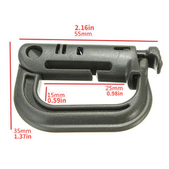 D Shaped Locking Ring Carabiner for Camping Hiking