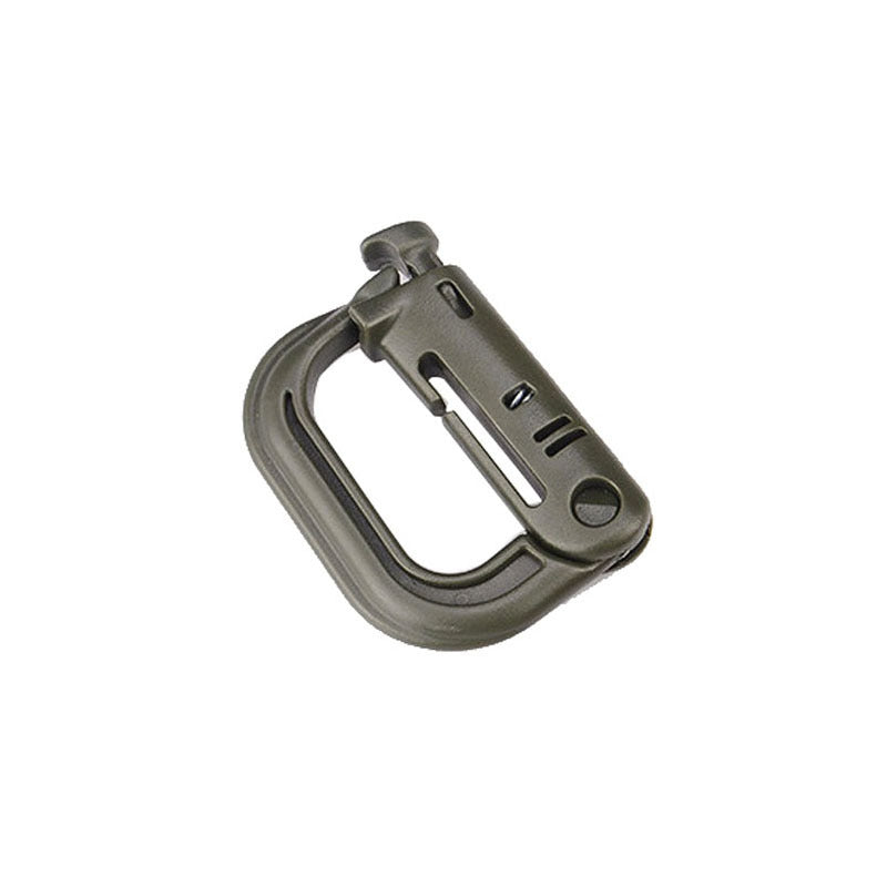D Shaped Locking Ring Carabiner for Camping Hiking