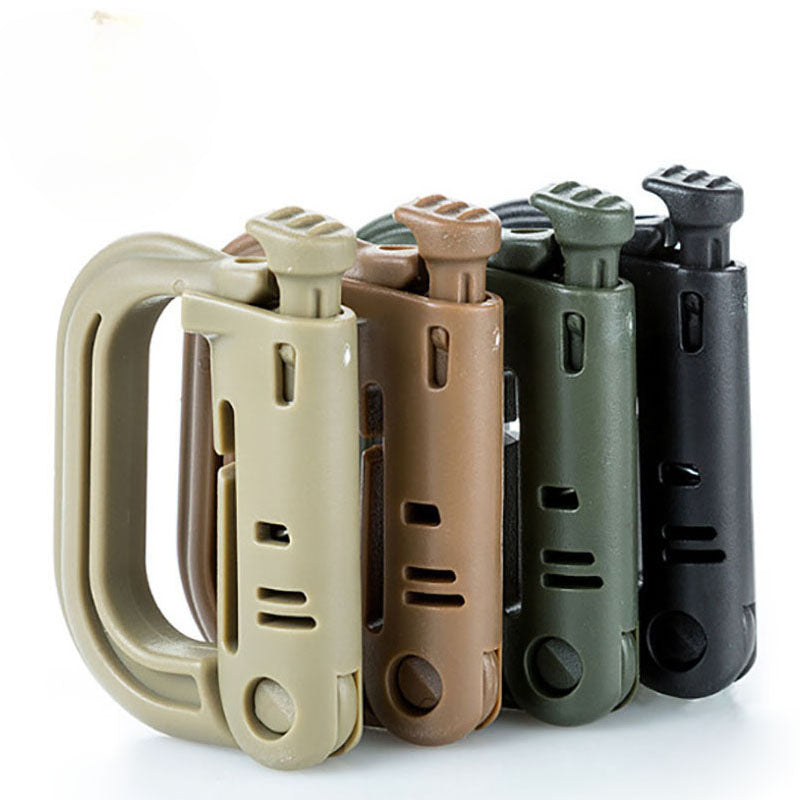 D Shaped Locking Ring Carabiner for Camping Hiking