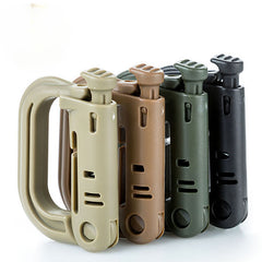 D Shaped Locking Ring Carabiner for Camping Hiking