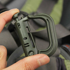 D Shaped Locking Ring Carabiner for Camping Hiking