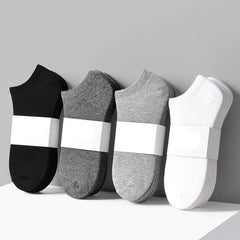 5 Pairs Comfy Ankle Socks Solid Ankle Sock Pack Men's Stockings