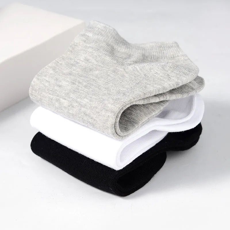 5 Pairs Comfy Ankle Socks Solid Ankle Sock Pack Men's Stockings