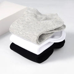 5 Pairs Comfy Ankle Socks Solid Ankle Sock Pack Men's Stockings