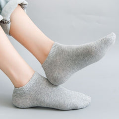 5 Pairs Comfy Ankle Socks Solid Ankle Sock Pack Men's Stockings