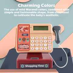 Kids Cash Register Pretend Play Toy with Scanner and Credit Card