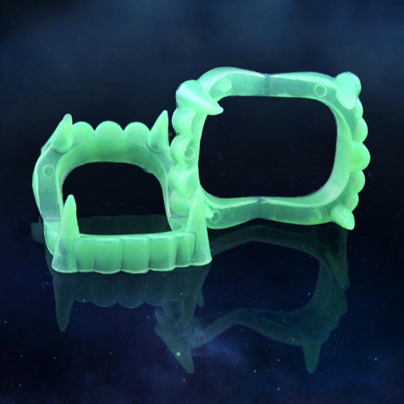 Glow-in-the-Dark Dentures for Halloween Masquerade Party