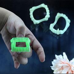 Glow-in-the-Dark Dentures for Halloween Masquerade Party