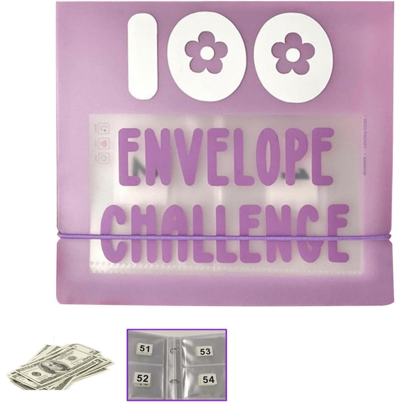 100 Money Saving Challenge Envelopes for Budgeting Planner
