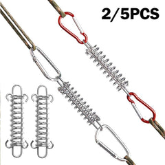 5pcs Aluminum Wind Rope Buckles Spring Hook for Camping