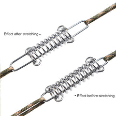 5pcs Aluminum Wind Rope Buckles Spring Hook for Camping