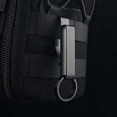 Stainless Steel Webbing Buckle Waist Keychain