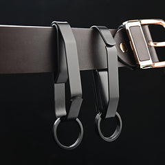 Stainless Steel Webbing Buckle Waist Keychain
