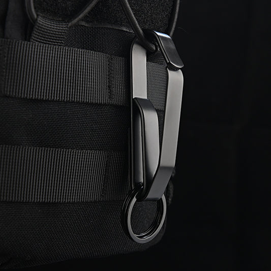 Stainless Steel Webbing Buckle Waist Keychain