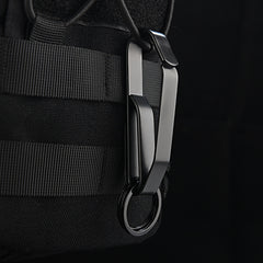Stainless Steel Webbing Buckle Waist Keychain
