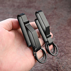 Stainless Steel Webbing Buckle Waist Keychain