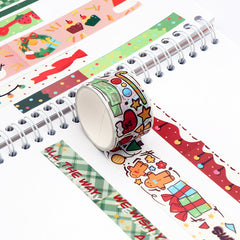 Christmas Washi Tape Rolls - Perfect for Bullet Journal Kids DIY Crafts Holiday