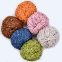 1pc Mohair Yarn Fine Good Yarn Crochet Plush Hand Knitting Thread