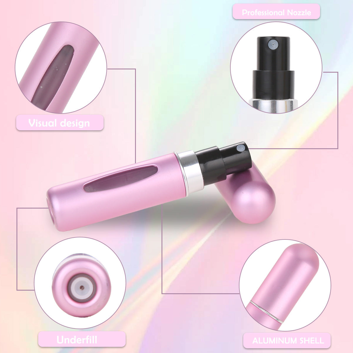 Portable Mini Perfume Refill Spray Bottle 5ml