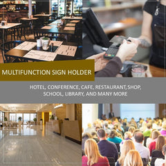 3pcs Acrylic Display Board Desktop Conference Table Card List Table Sign