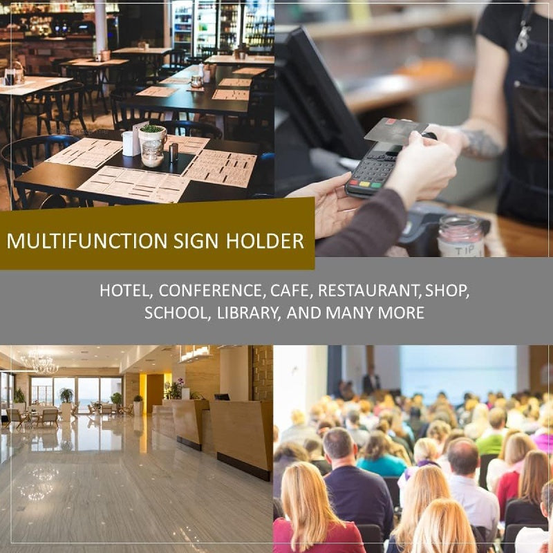 3pcs Acrylic Display Board Desktop Conference Table Card List Table Sign
