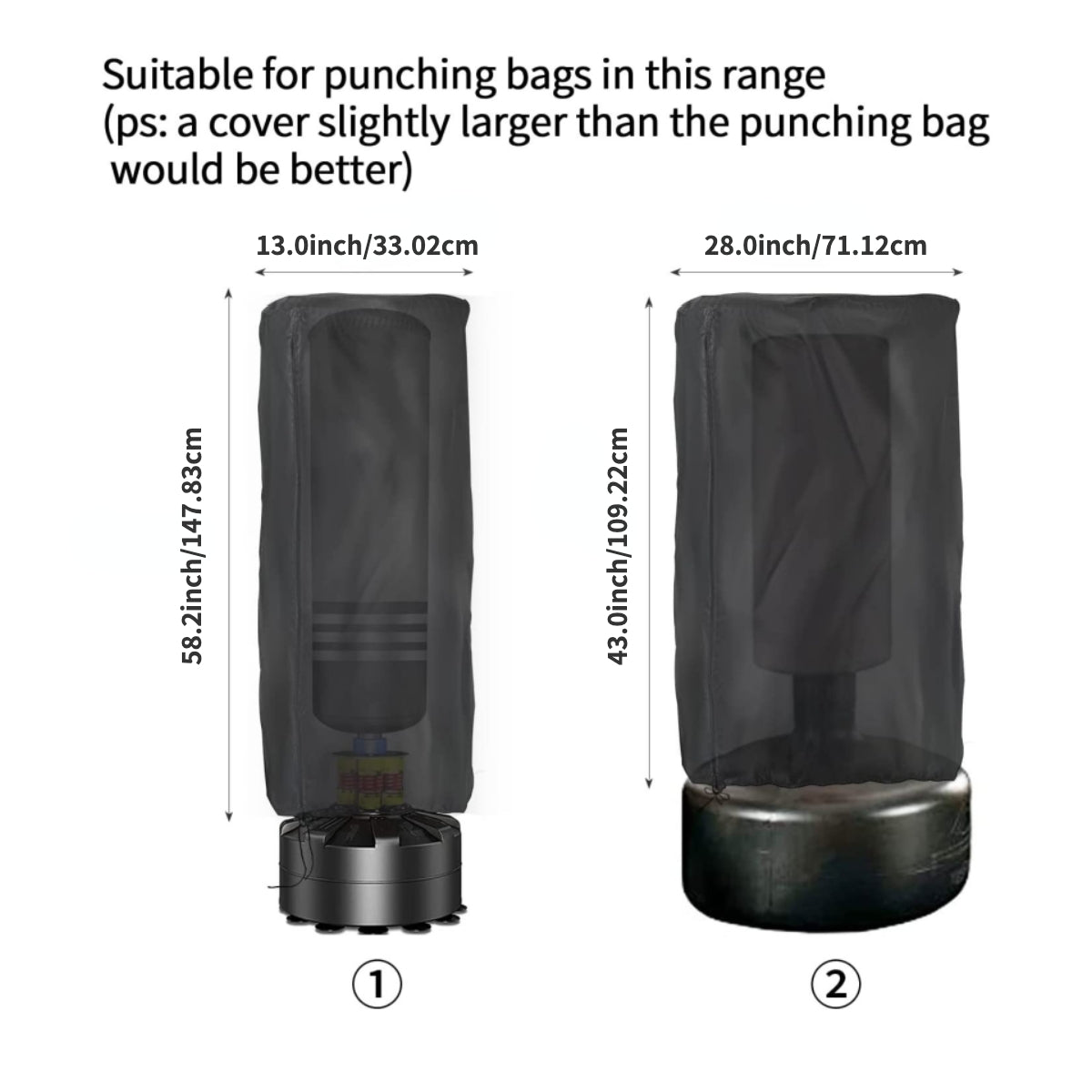 Waterproof Heavy Punching Bag Protective Cover Outdoor Boxing Bag Cover
