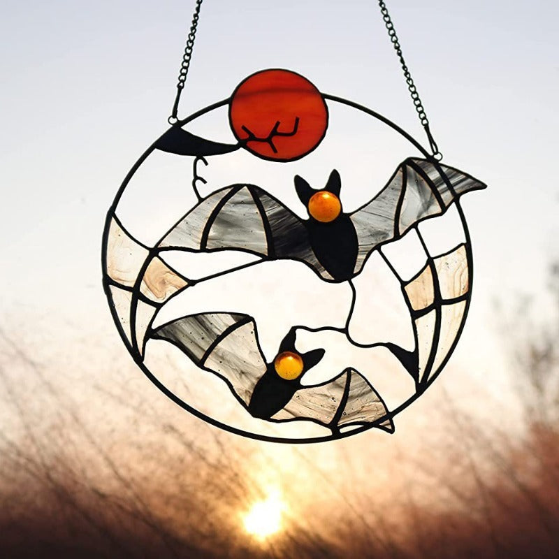 Halloween Window Hangings Hanging Crow Bat Ghost Decoration