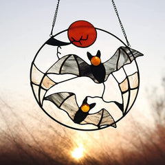 Halloween Window Hangings Hanging Crow Bat Ghost Decoration