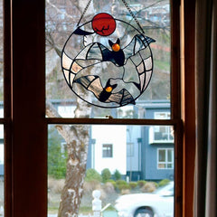 Halloween Window Hangings Hanging Crow Bat Ghost Decoration