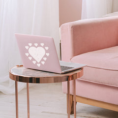 12 Love Heart Stencil Reusable Washable Heart Template for Printing Decoration